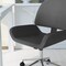 Martha Stewart Tyla Upholstered Office Chair in Gray/Polished Nickel CH-220921-5-GY-MS - alternate 4